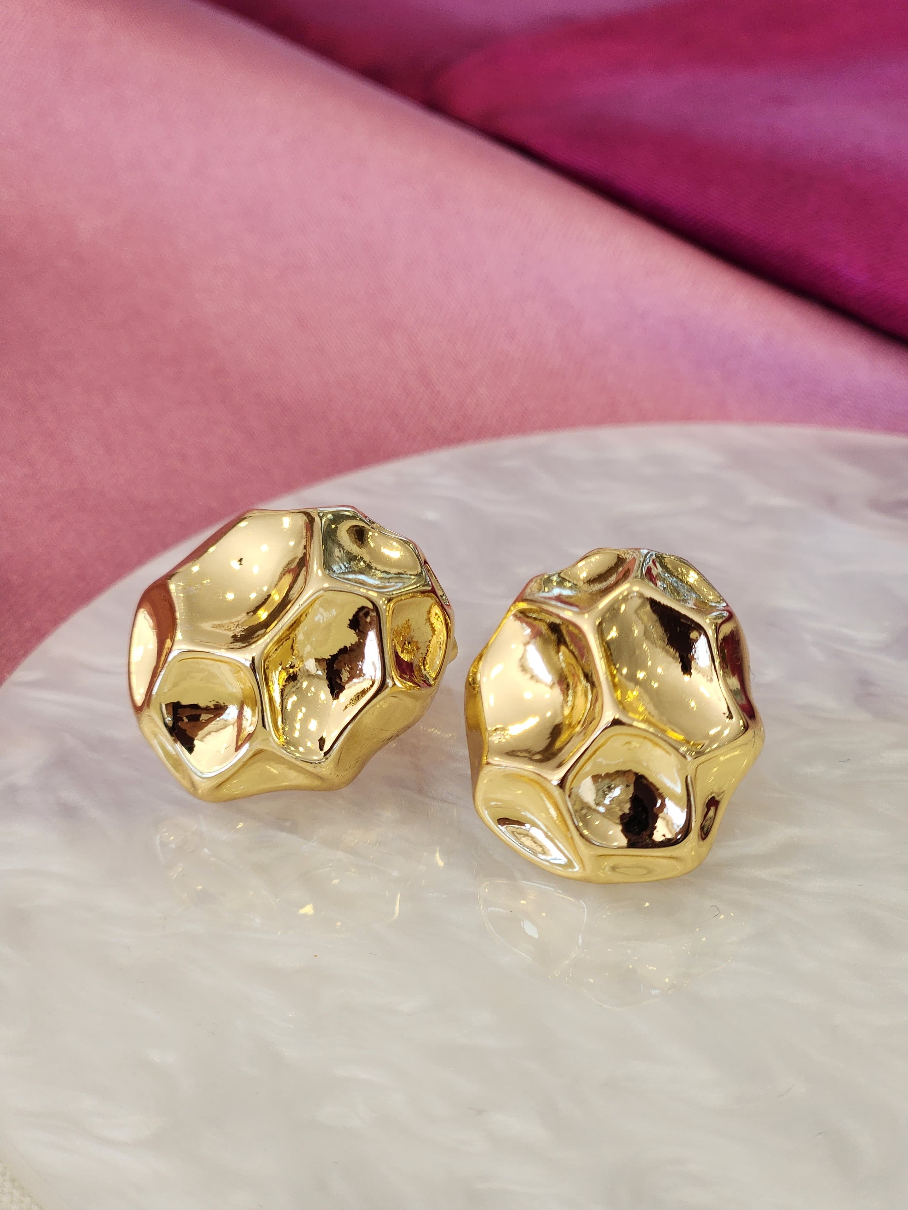 Aretes ovalo rocoso #J23