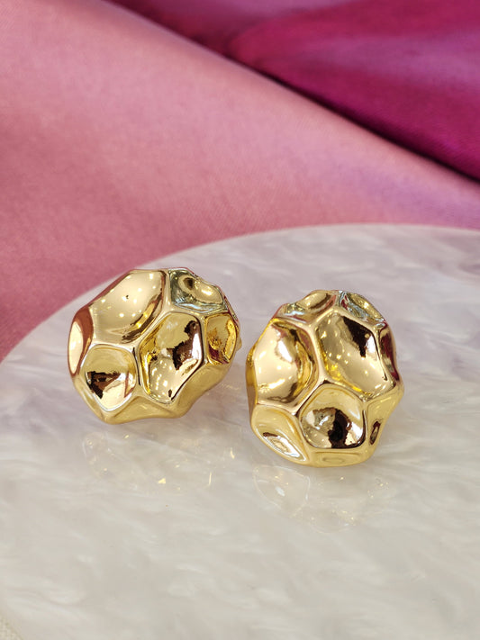 Aretes ovalo rocoso #J23
