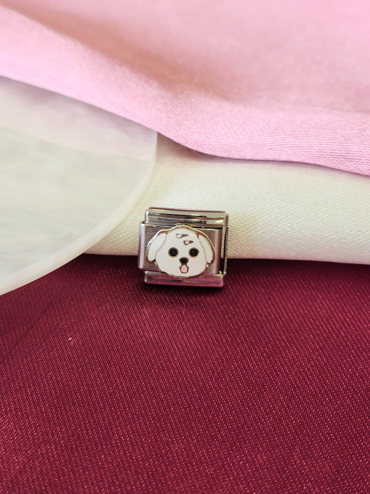 Charm perrito blanco #12