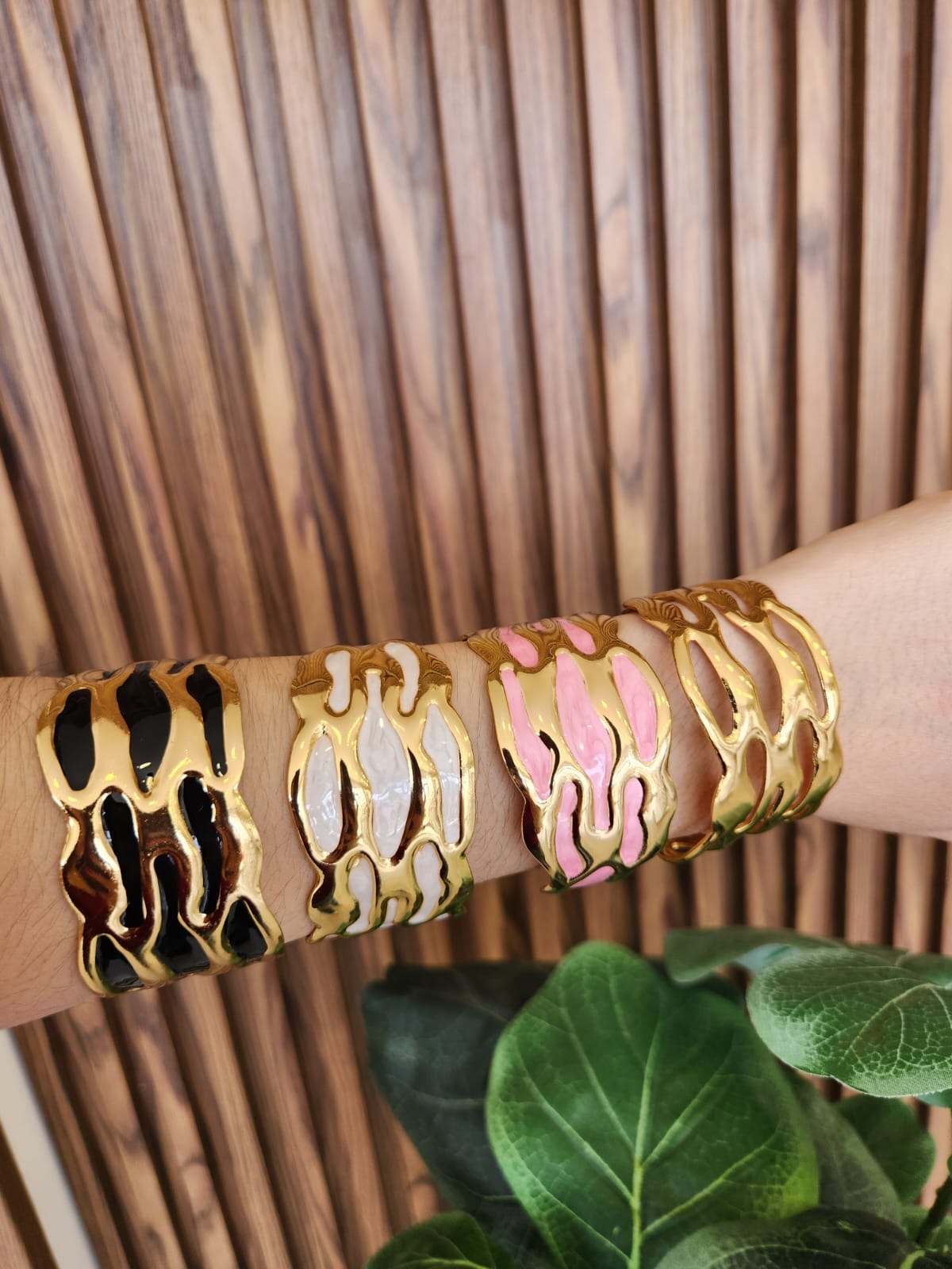 Pulsera irregular formas horizontales