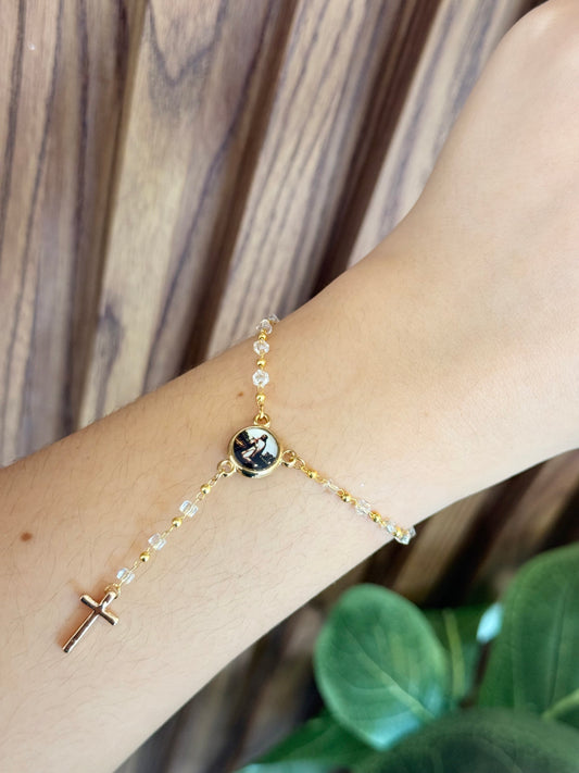 Pulsera Virgen #32 San Juan Diego con cruz #V2