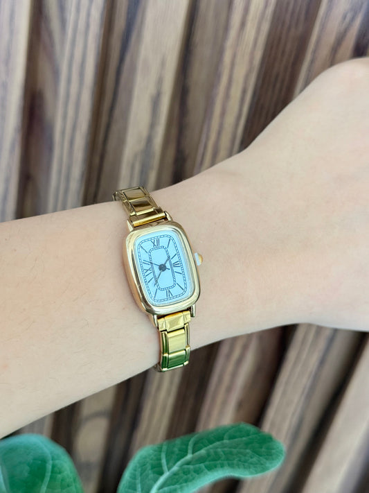 Reloj dorado romano lineas internas #K0.4