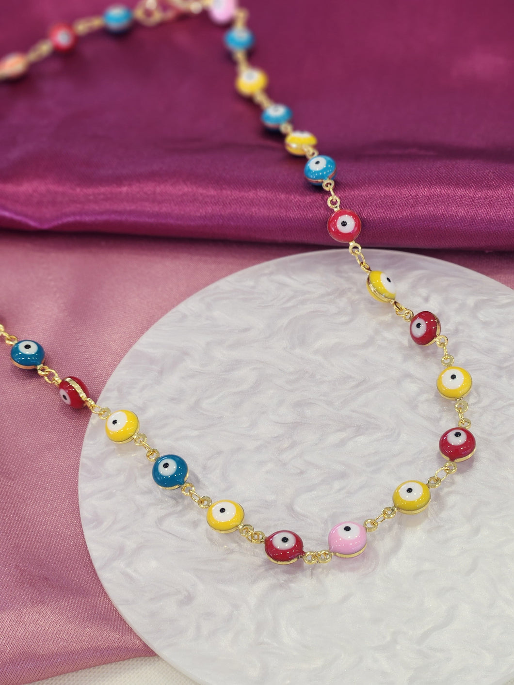 Collar ojos coloridos