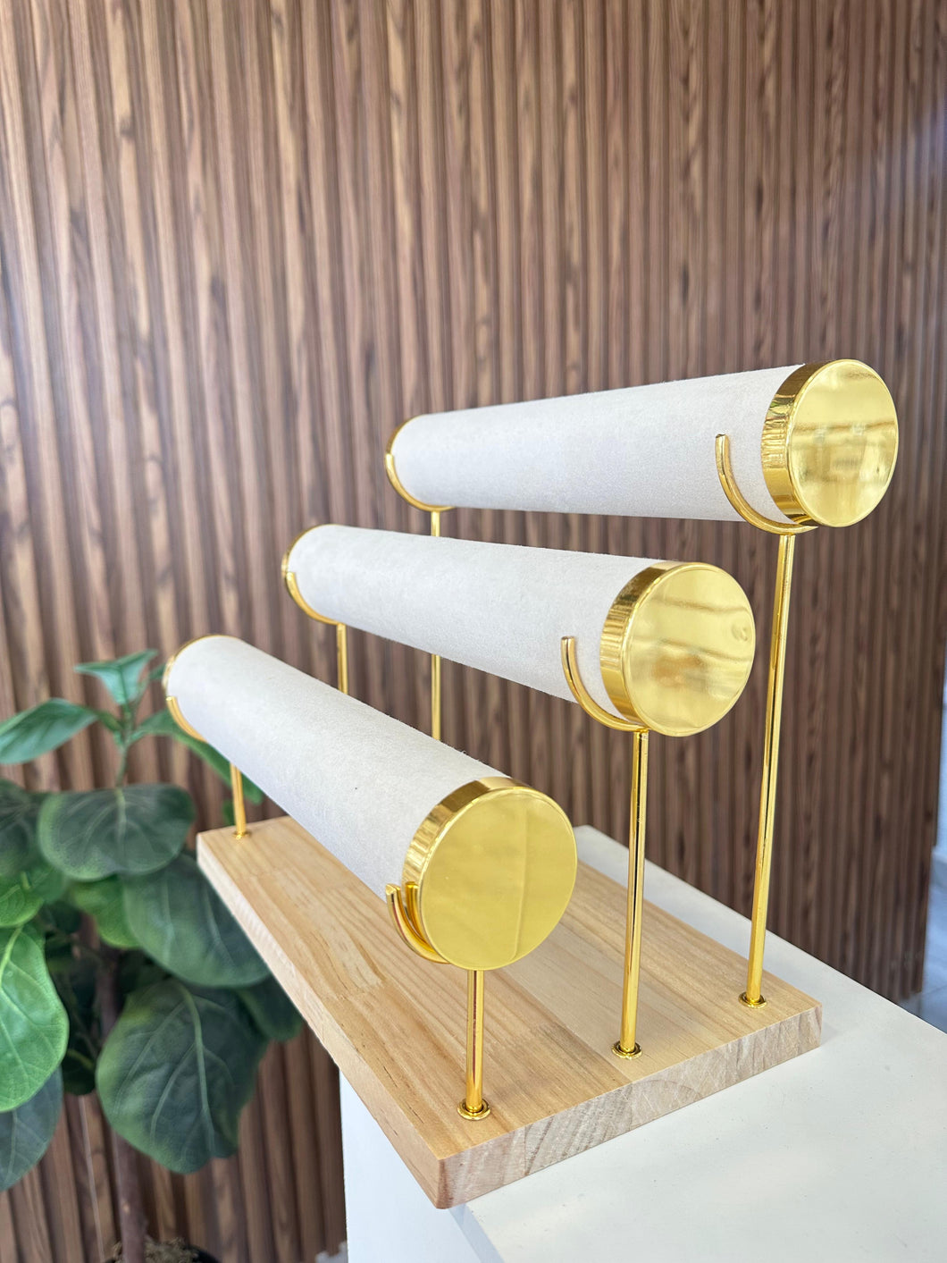 Exhibidor triple circular
