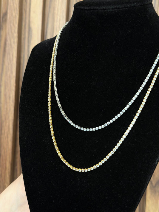 Collar brillos zirconias #17