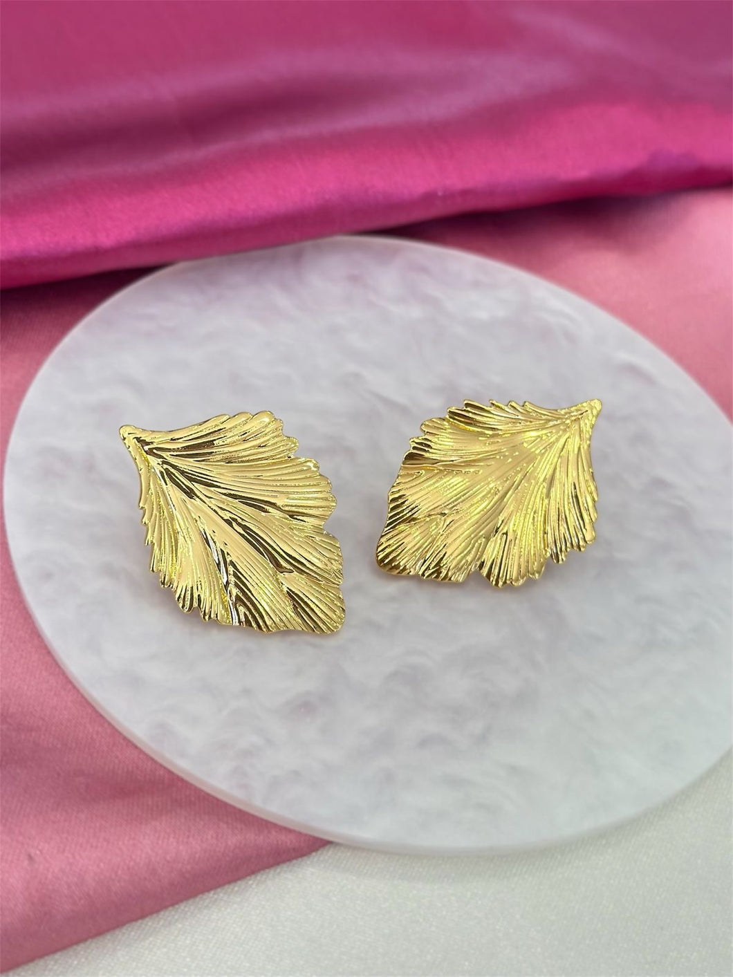 Aretes hojas #A18