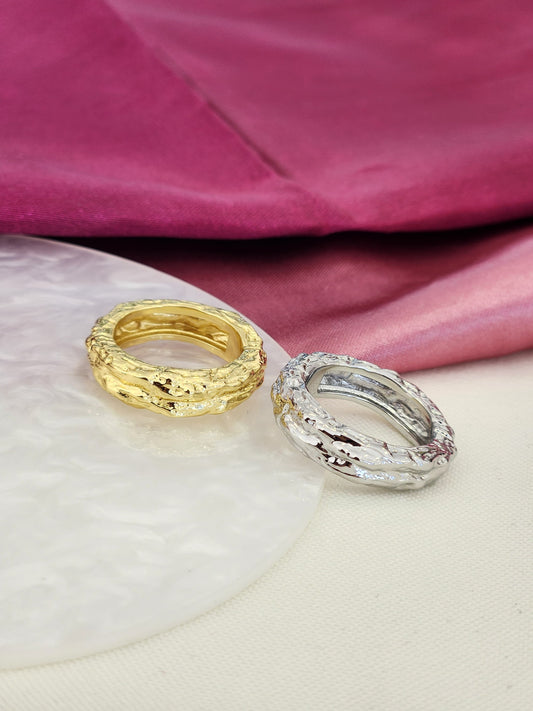 Anillo relieves irregulares #B0.3