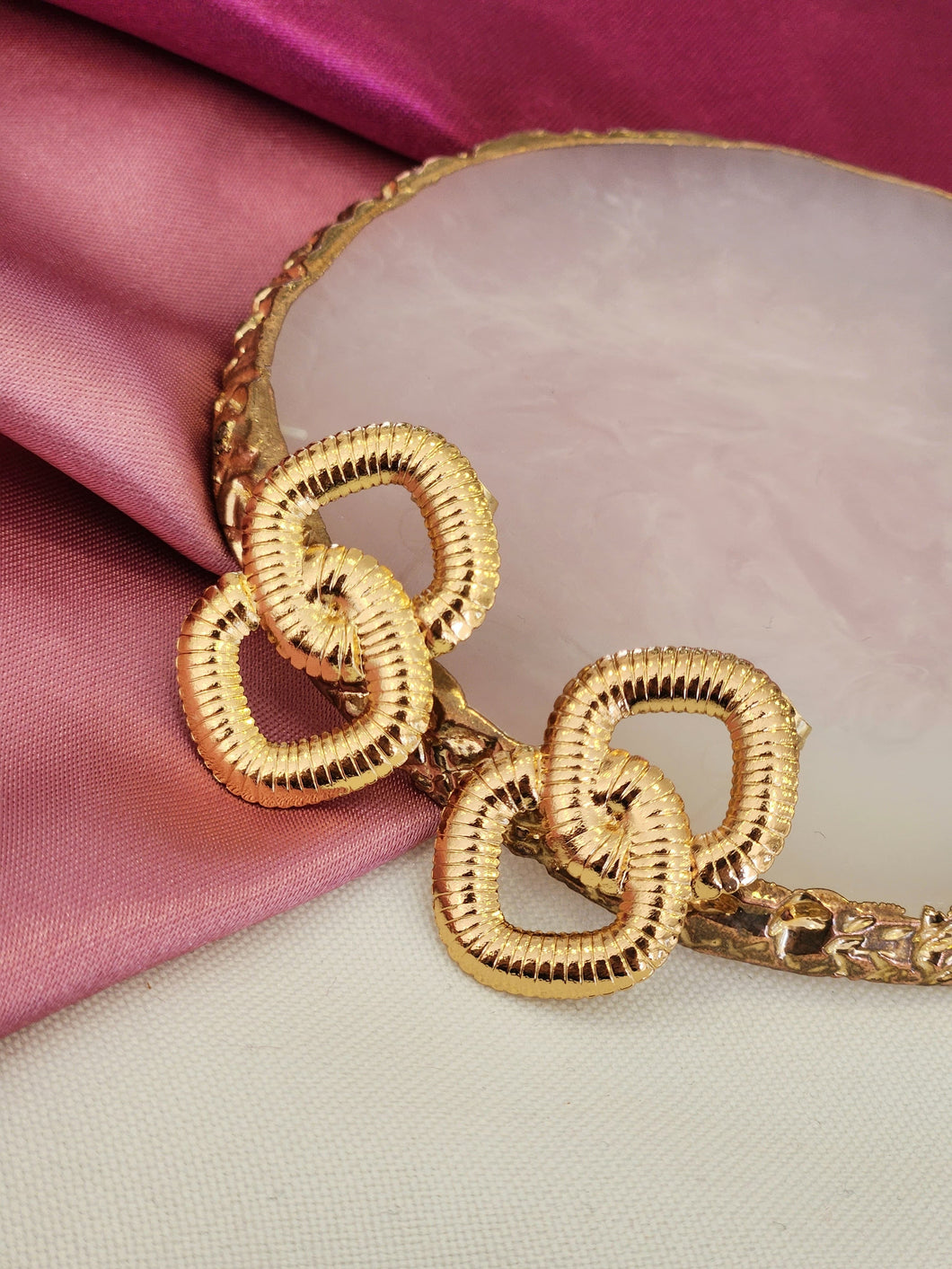 Aretes doble rombo hueco #ZZZ1