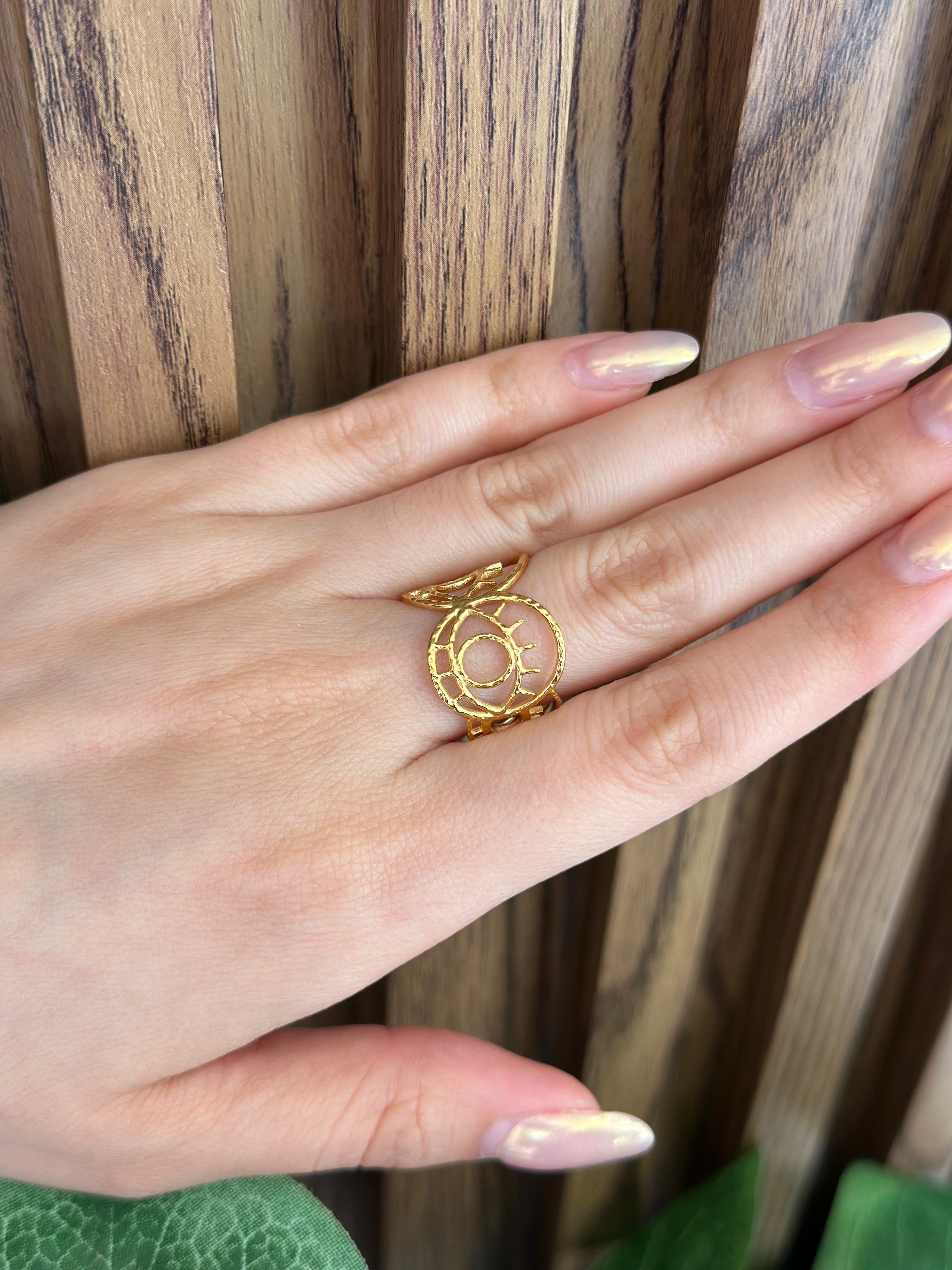 Anillo silueta de ojos #154