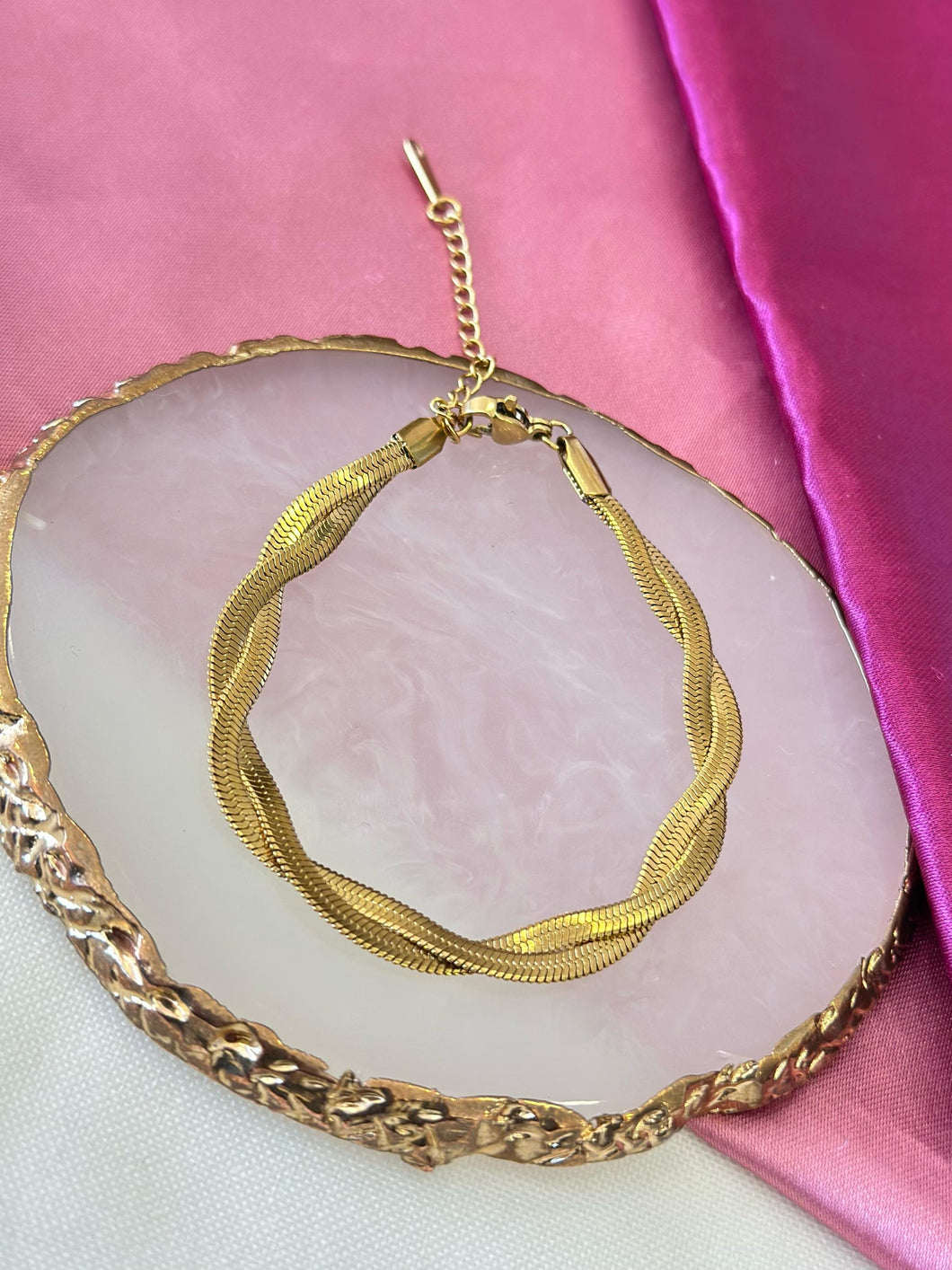 Pulsera plana doble #17