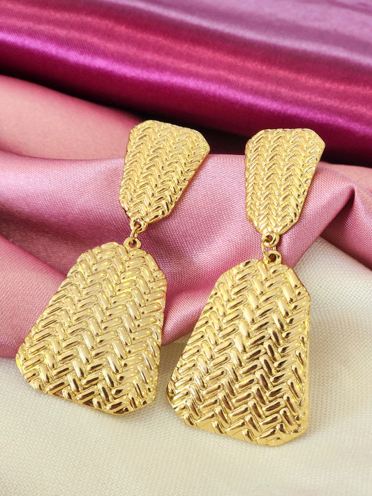 Aretes colgantes zigzag
