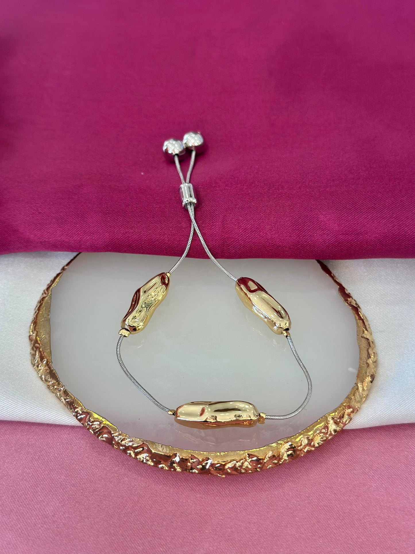 Pulsera ajustable bicolor #C199