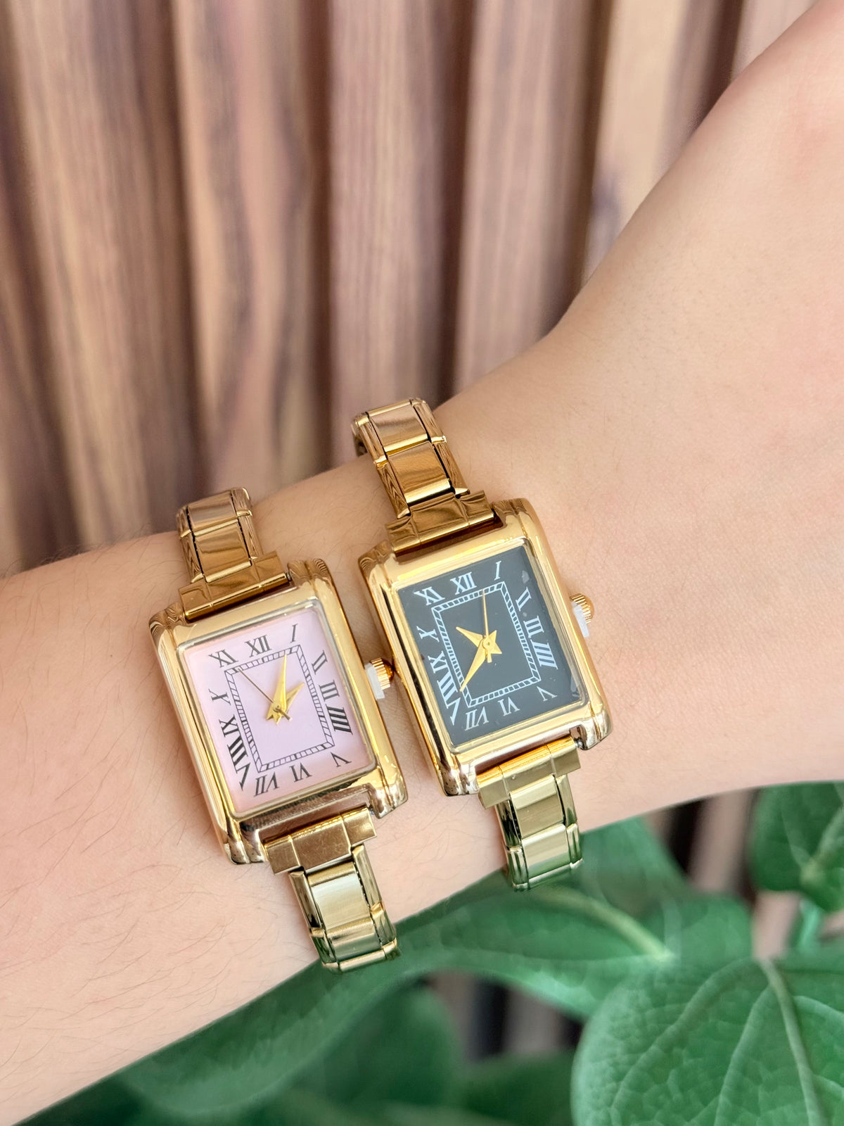Reloj rectangular numeros romanos