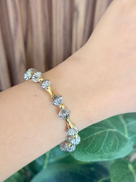 Pulsera formas bicolor