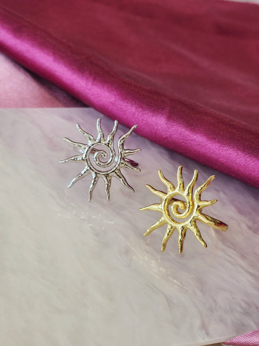 Anillo sol espiral #233