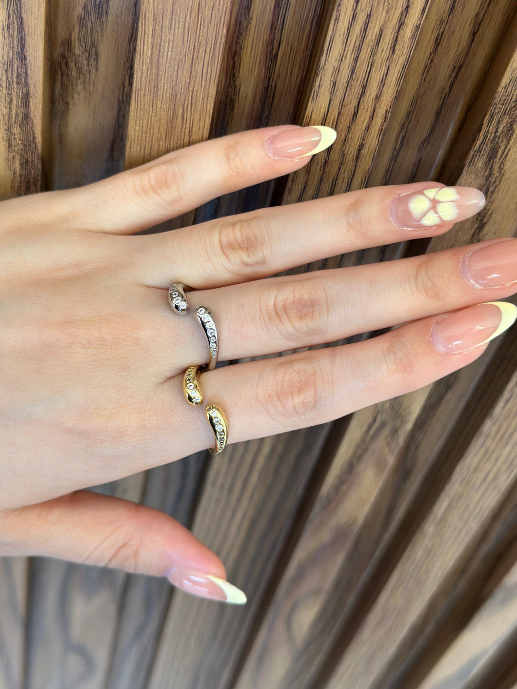 Anillos formas zirconia #F13