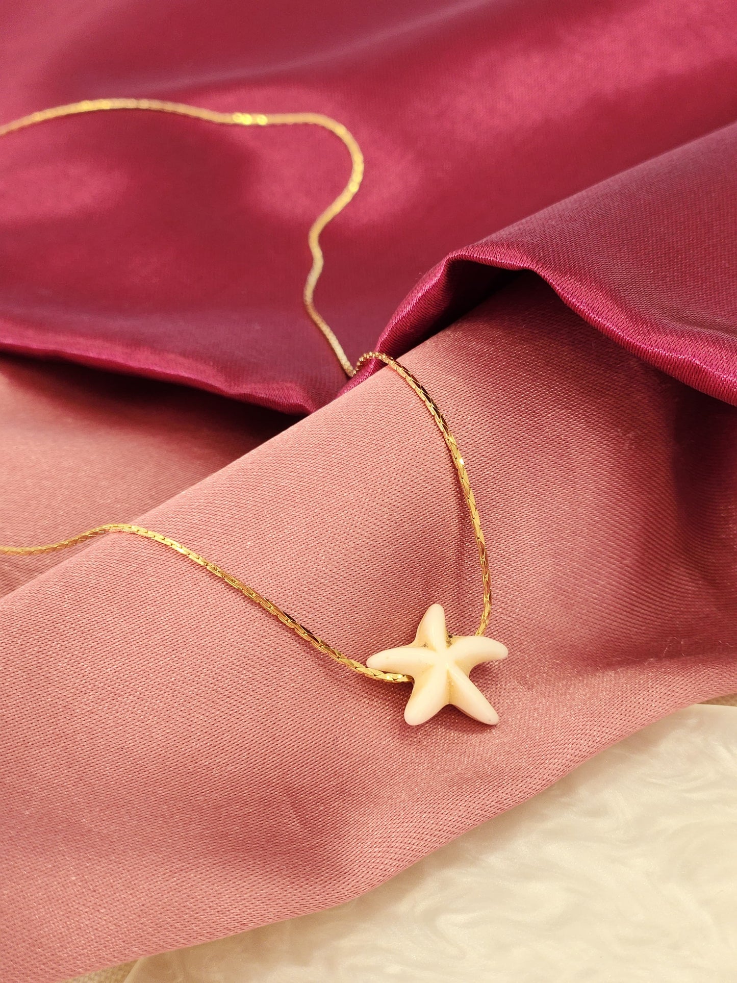 Collar estrella de mar chapa #C193