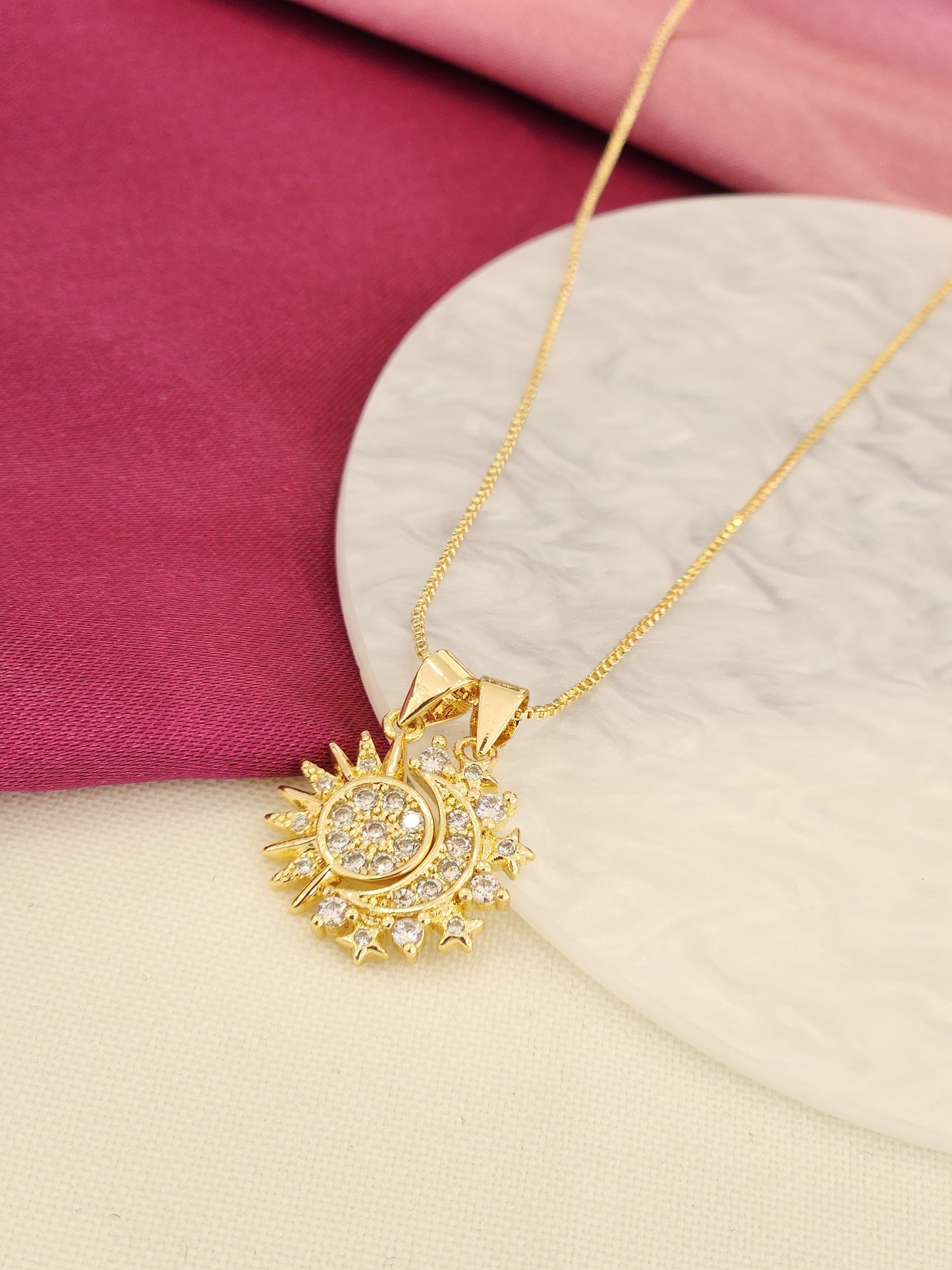 Collar sol y luna # E5
