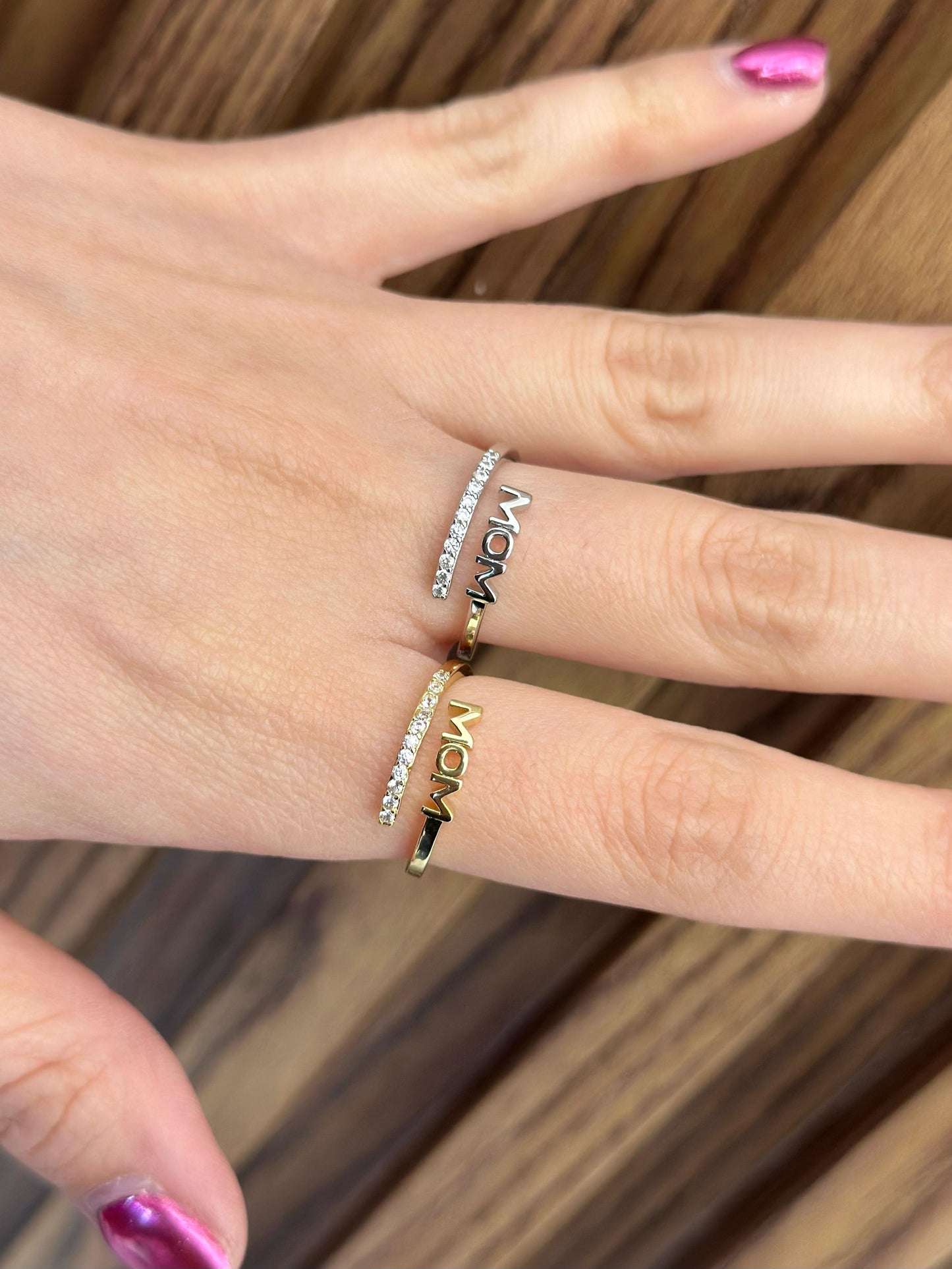 Anillo mom zirconia #k18.1