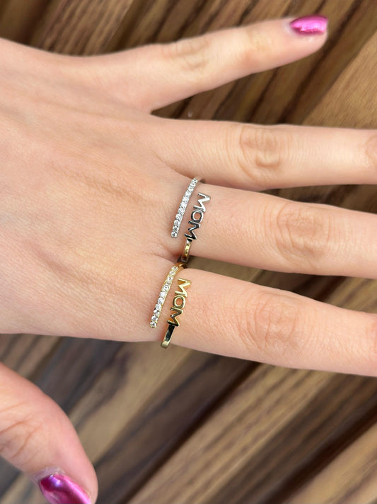 Anillo mom zirconia #k18.1