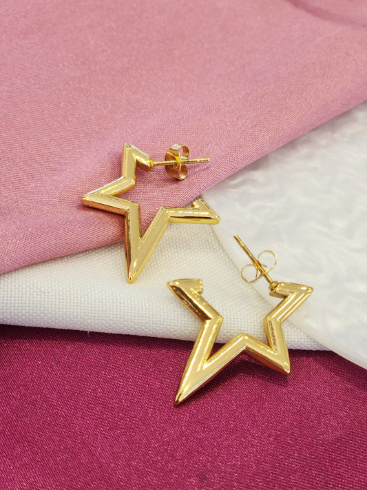 Aretes mitad estrella pico #H3