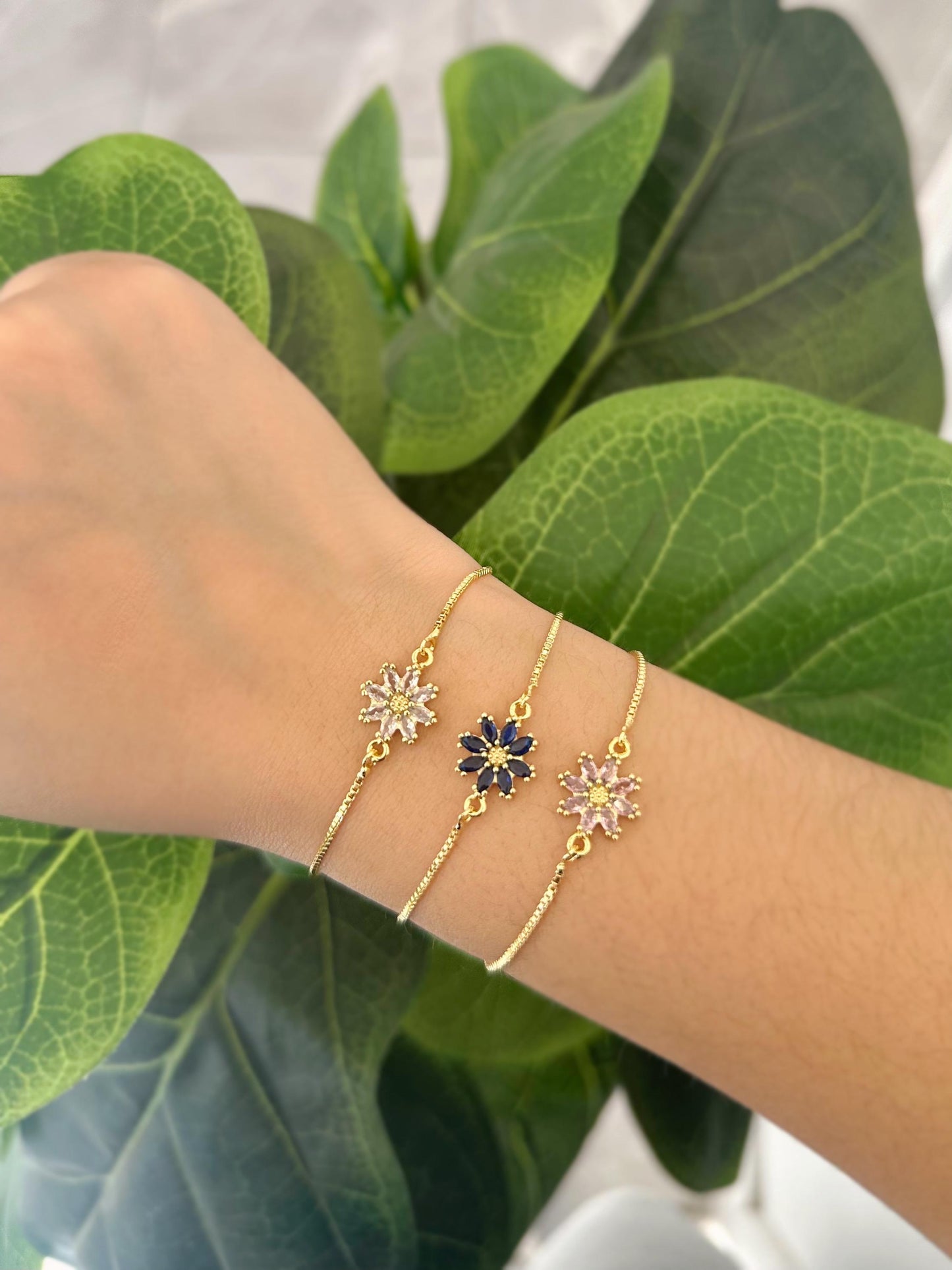 Pulsera margaritas colores #BB