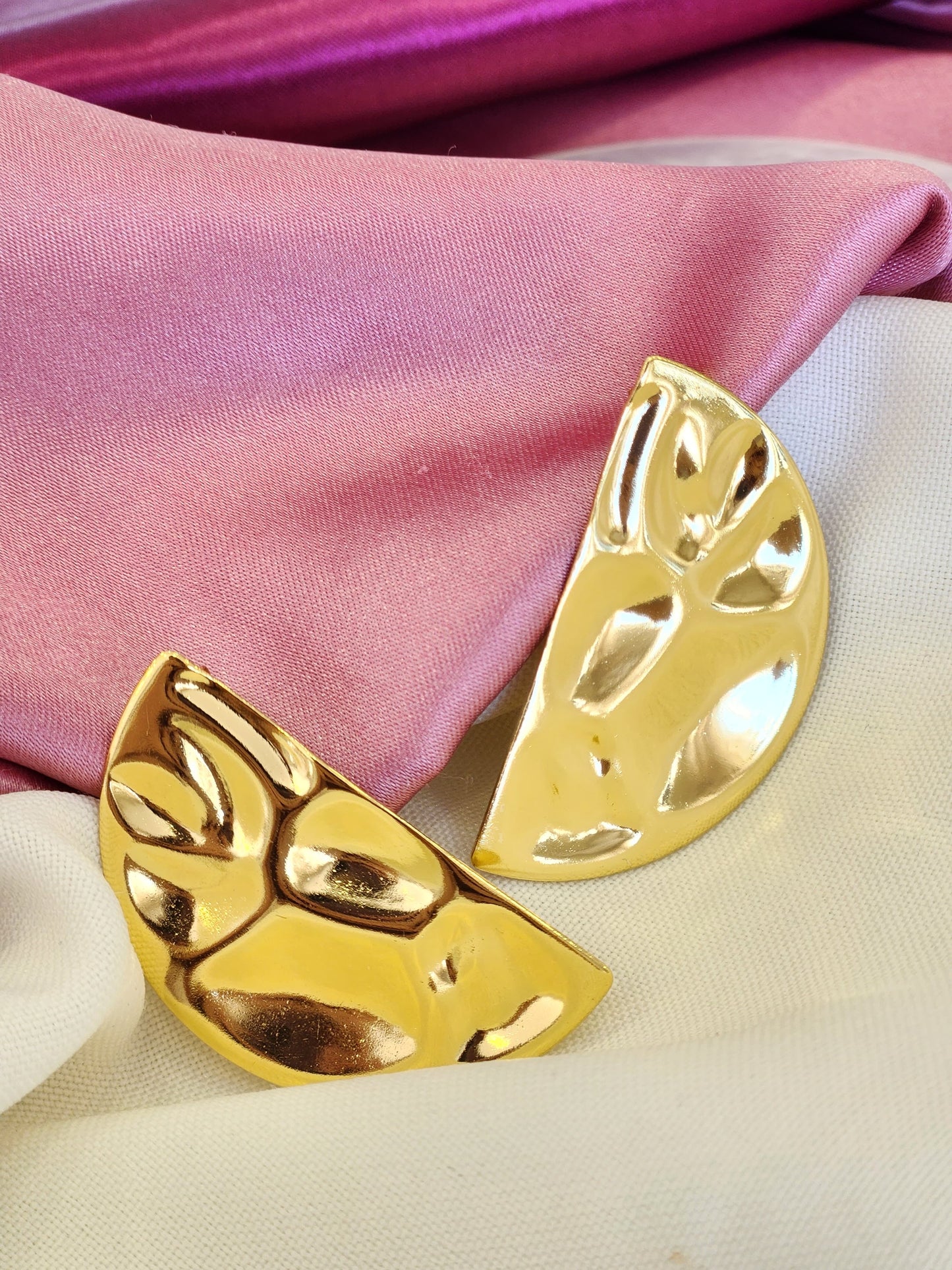 Aretes media luna #G27