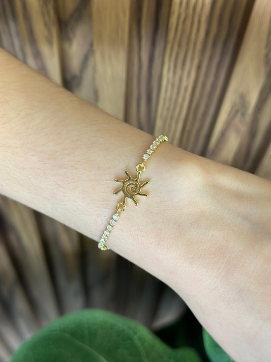 Pulsera sol zirconia #38