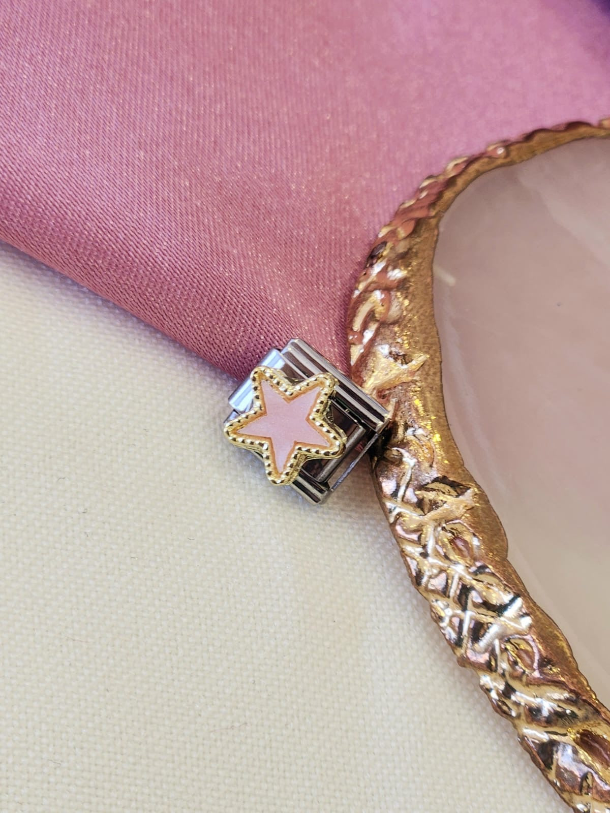 Charm estrella Rosa #15