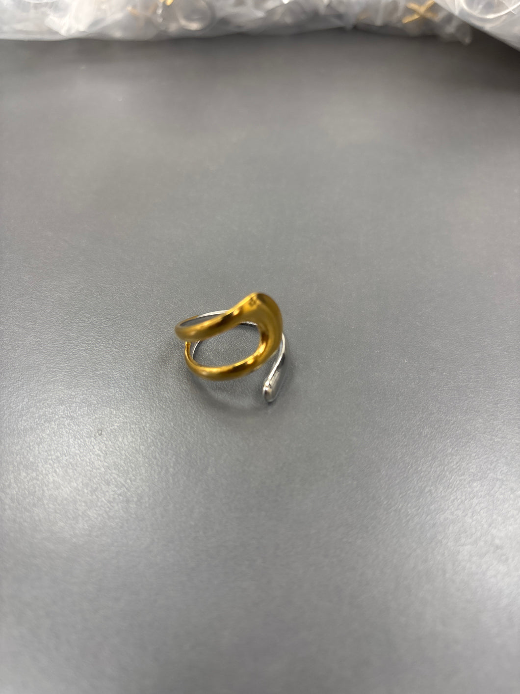 Anillo bicolor abertura #2