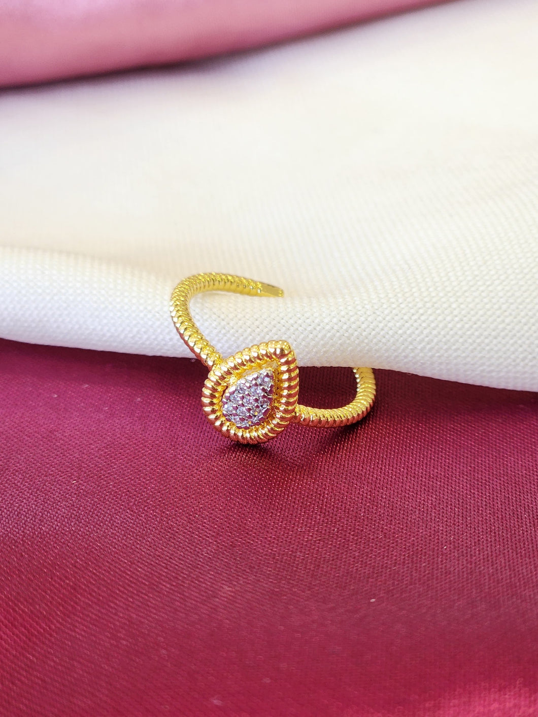 Anillo bicolor gota #86