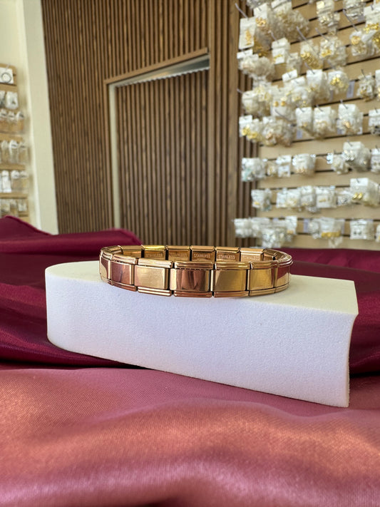 Pulsera italiana rose gold #J26