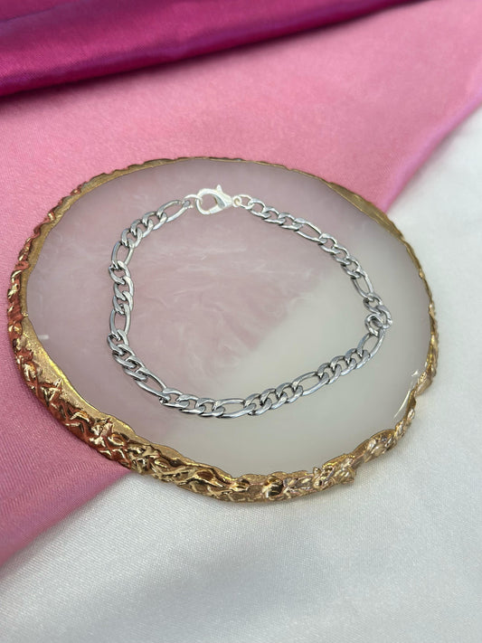 Pulsera eslabones grises #M8.2