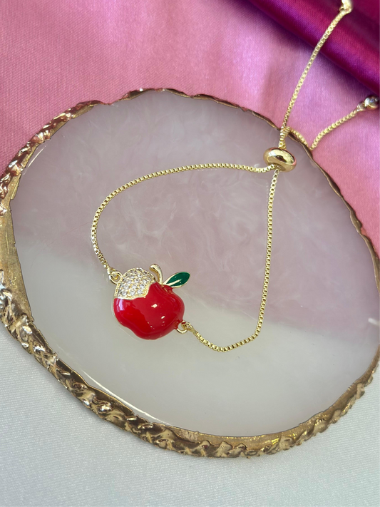 Pulsera manzana roja maestra #TT