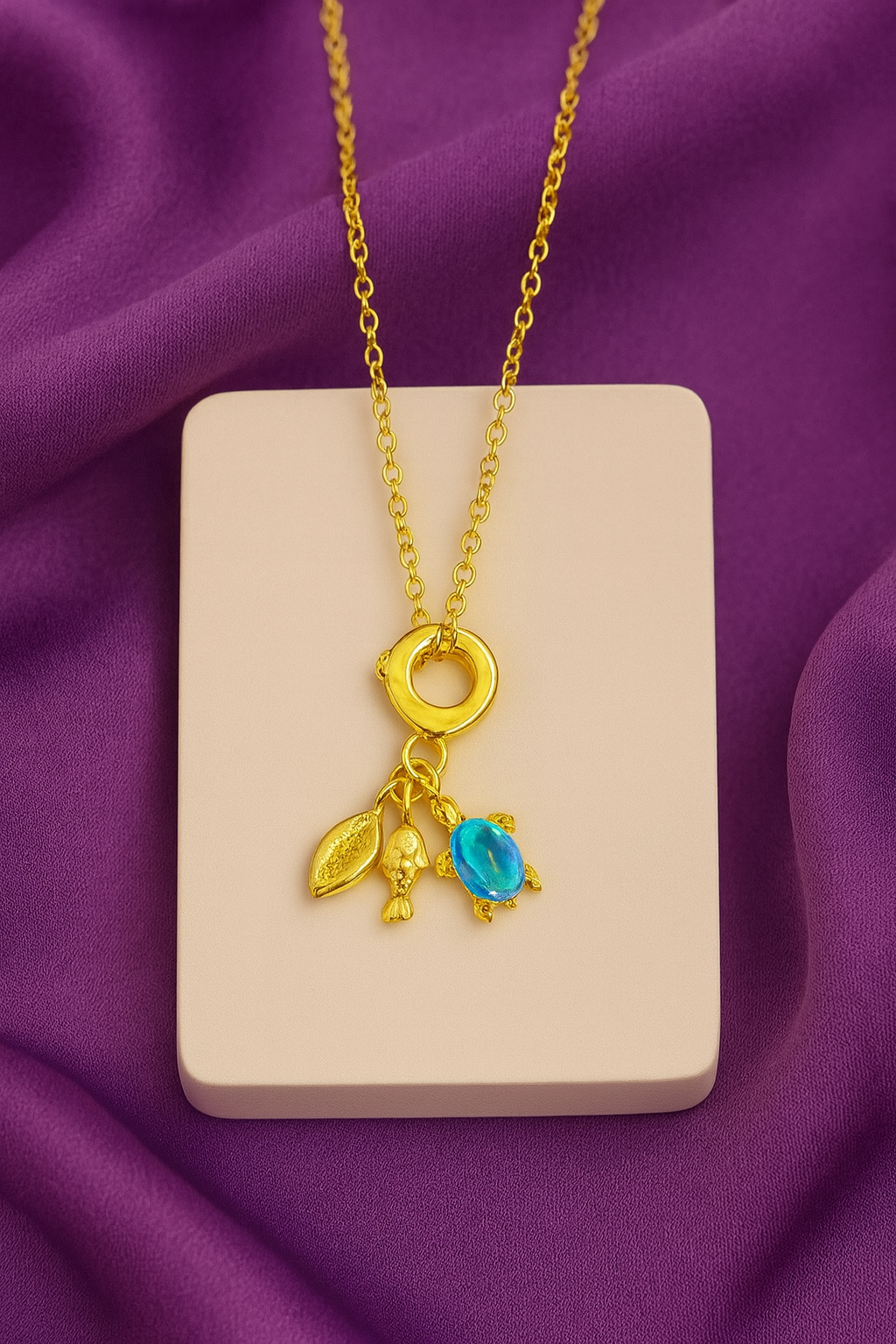 Collar mar tortuga tornasol #B4.6