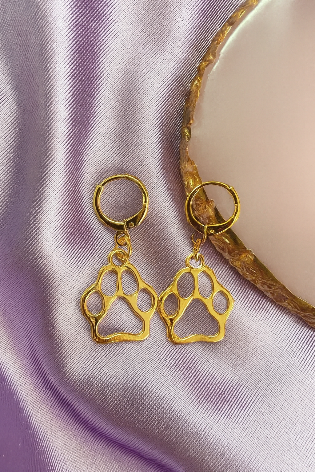 Aretes huella perro #J1