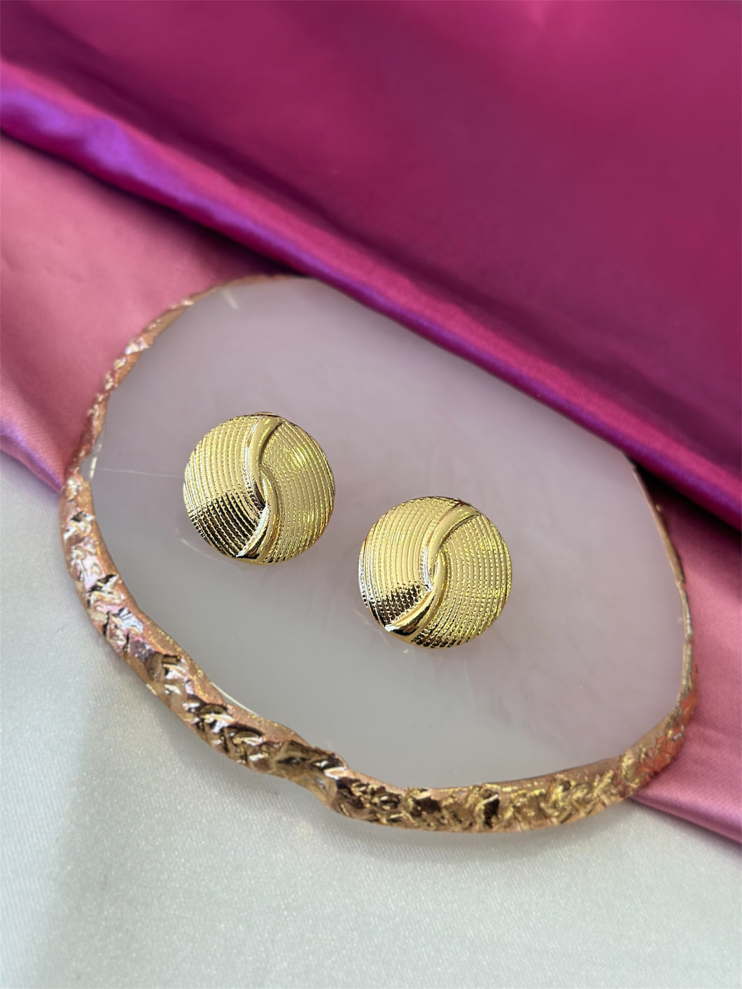 Aretes circulo boton #B8.1