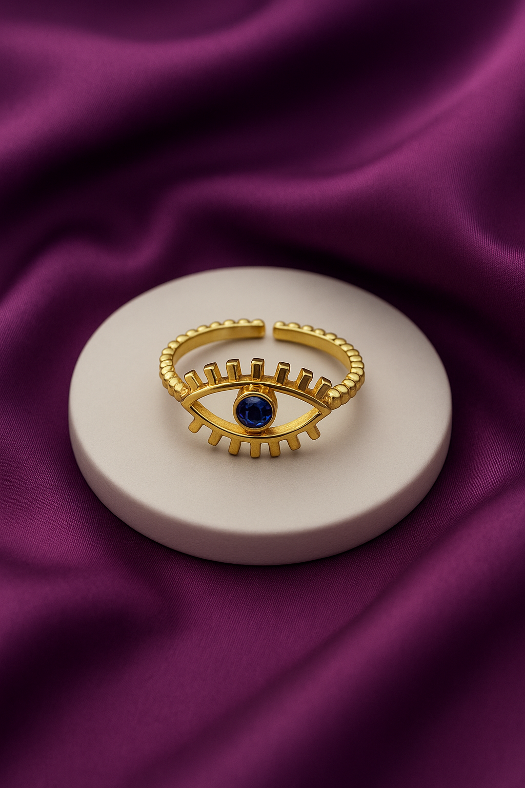 Anillo ojo azul