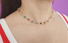 Cargar imagen en el visor de la galería, Choker corazones colores #C5
