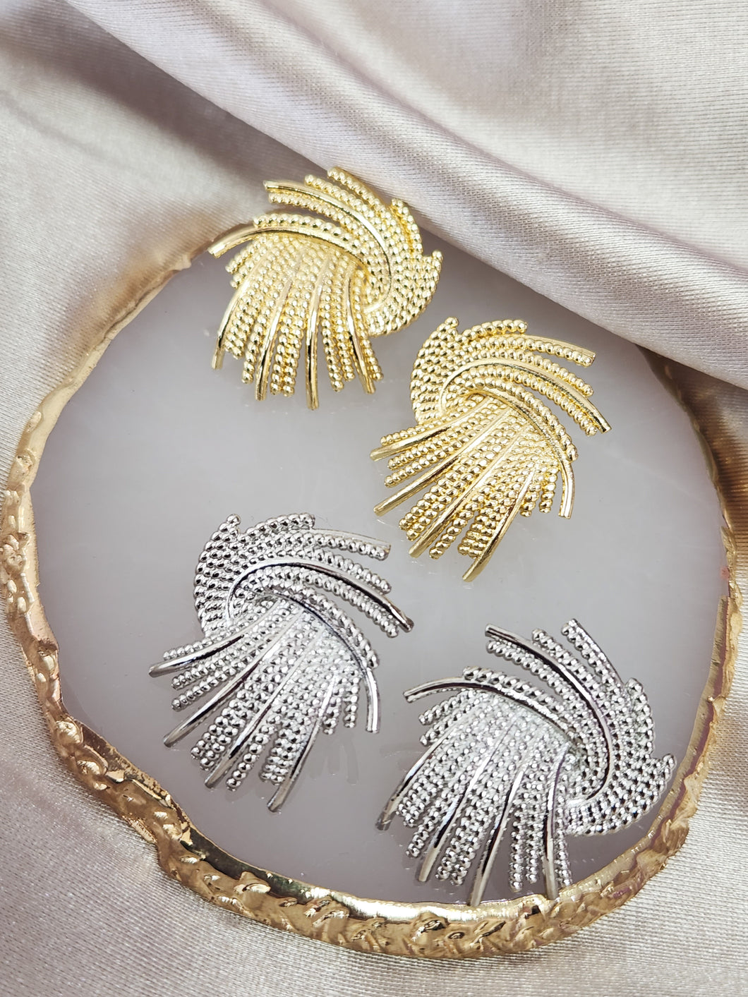 Aretes abanico #C118