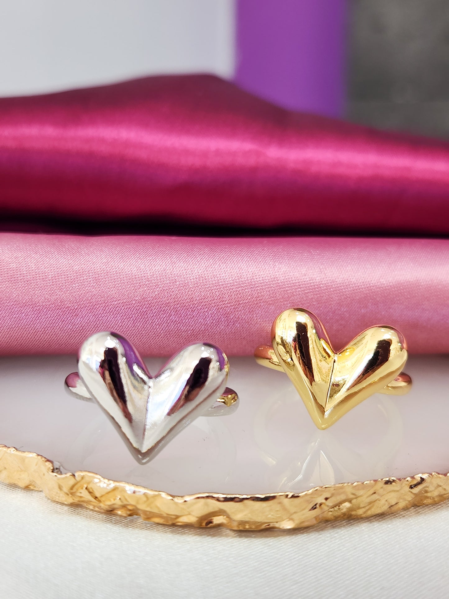 Anillo corazon simetrico #225A