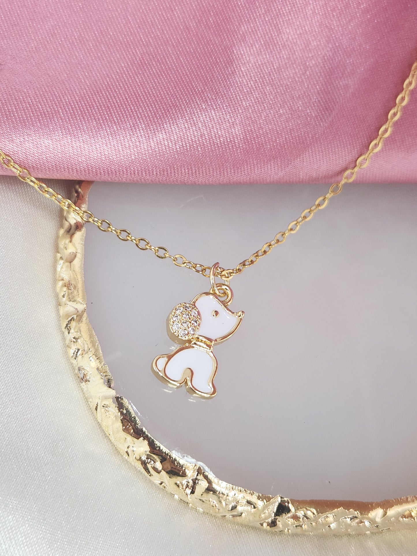 Collar perrito blanco #XX