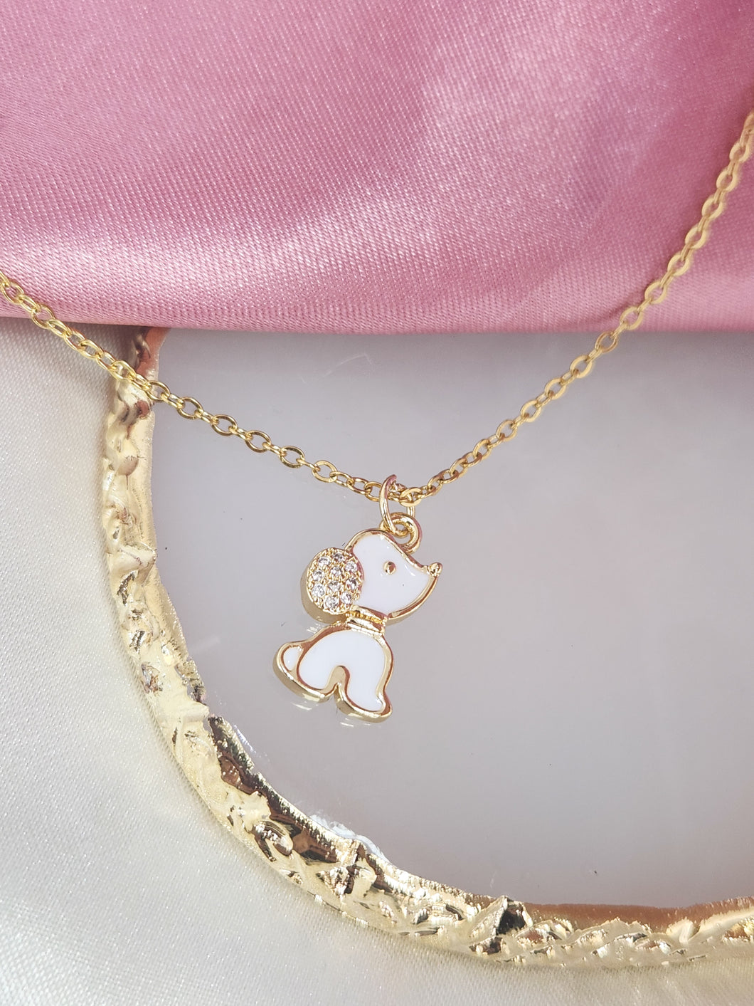 Collar perrito blanco #XX7