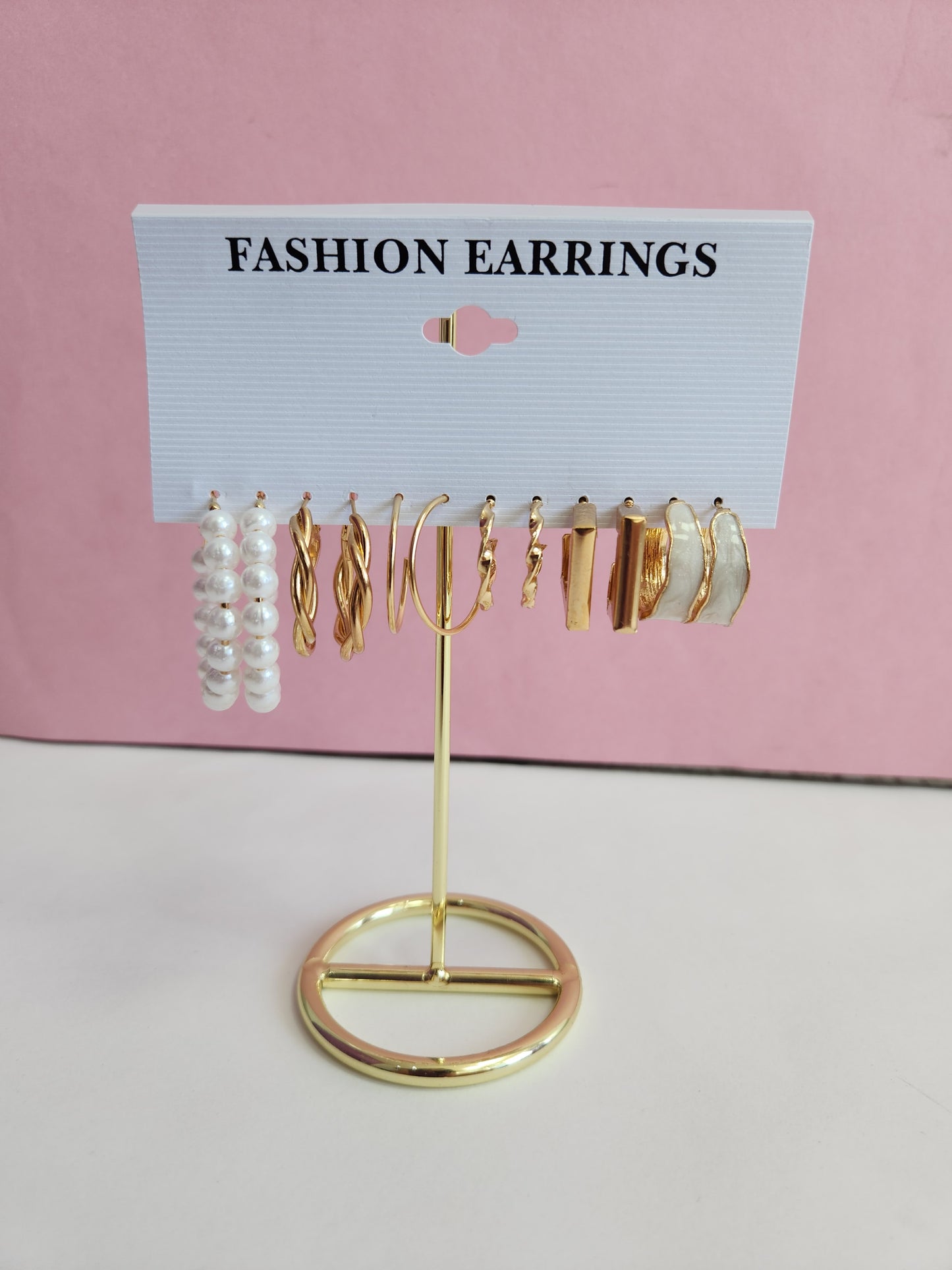 Aretes set 6 pares aleacion #C98