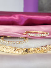 Cargar imagen en el visor de la galería, Aretes 4cm zirconia dorado / plateado #C98
