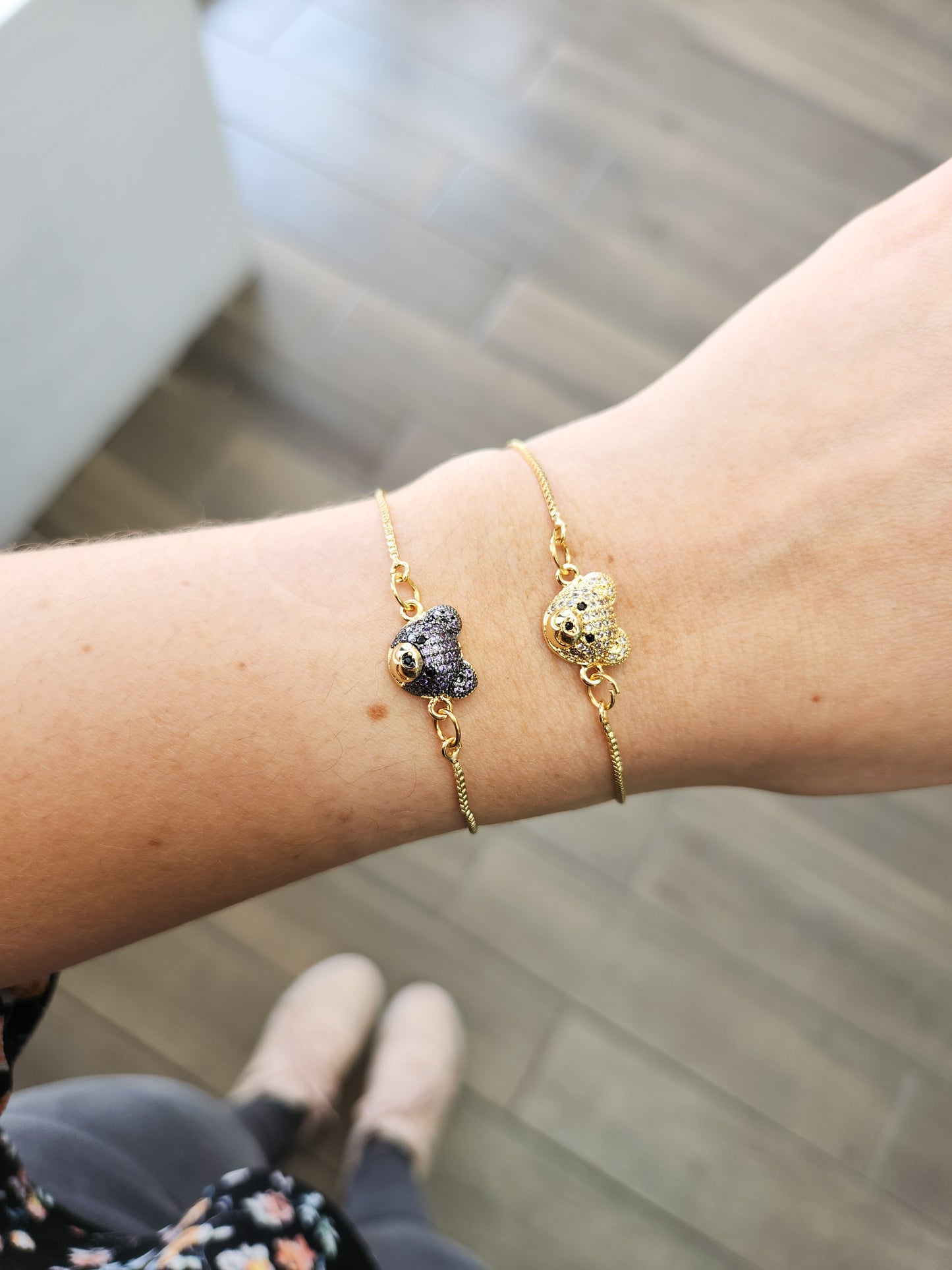 Pulsera oso zirconia #i
