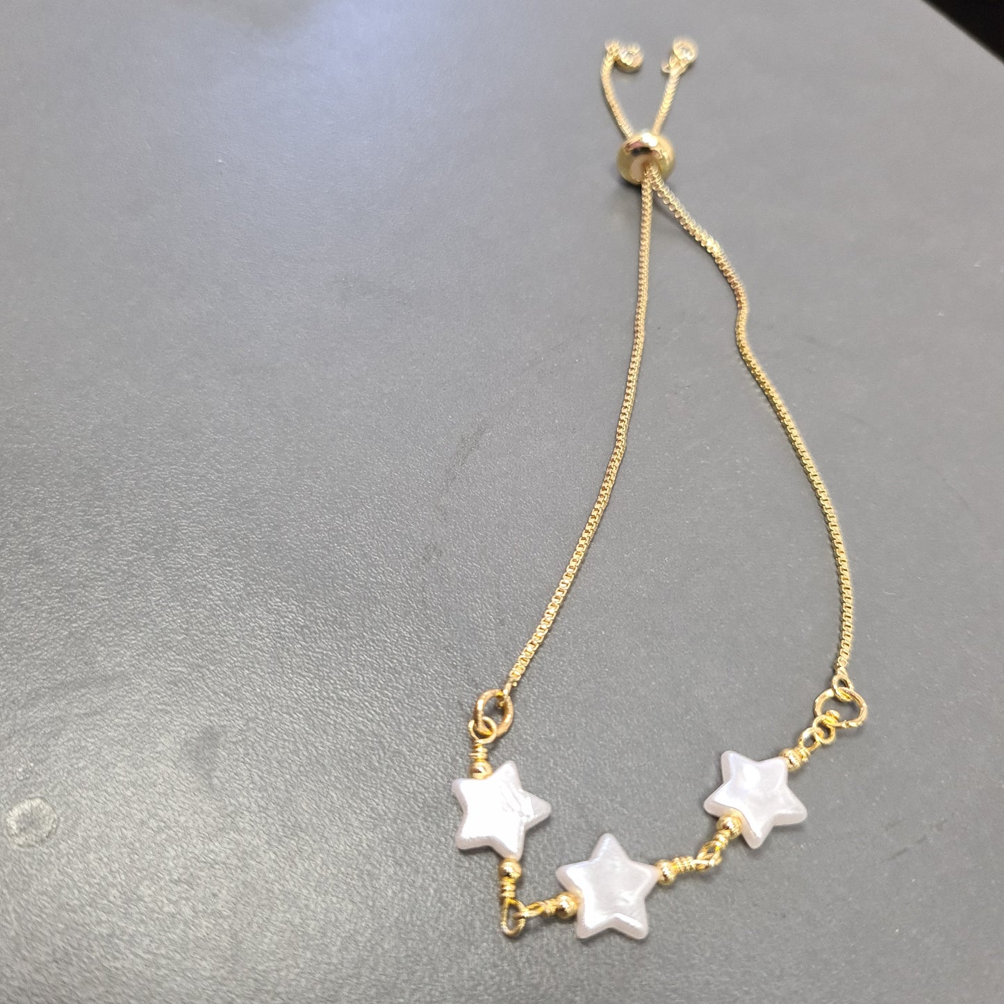 Pulsera Estrellas blancas #M3