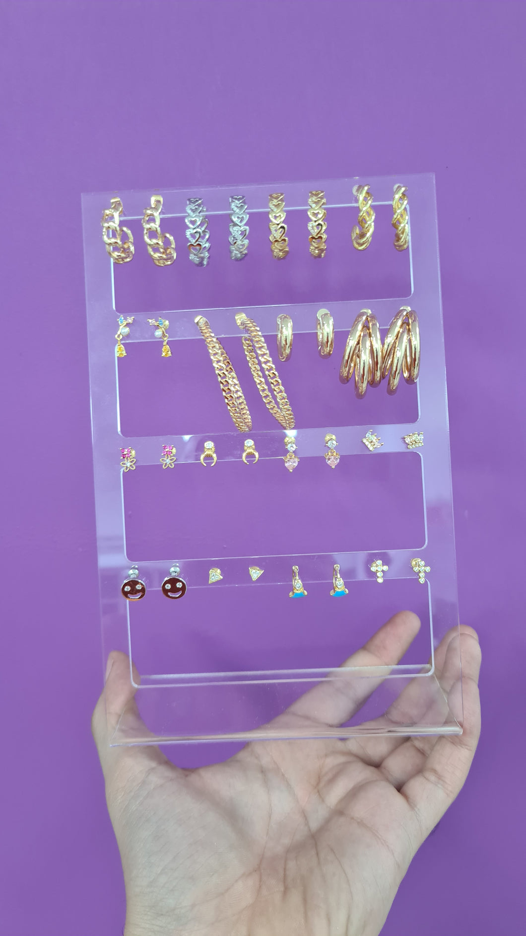 Exhibidor aretes 4 niveles