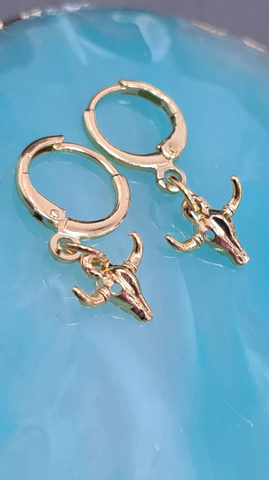 Aretes toro mini #W