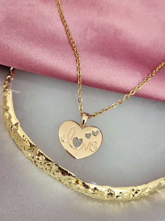 Collar love corazones huecos #KK11